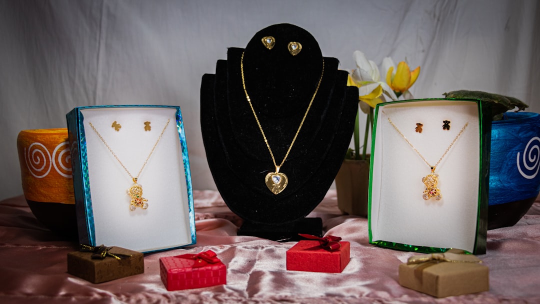 Display of fine jewelry pieces on a table — choosing meaningful jewelry for a milestone birthday