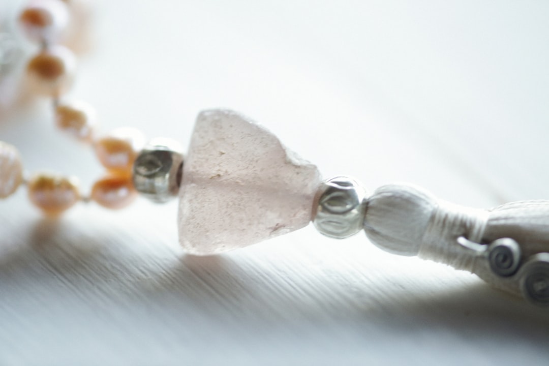 Beaded gemstone necklace showing how to wear healing crystals as jewelry