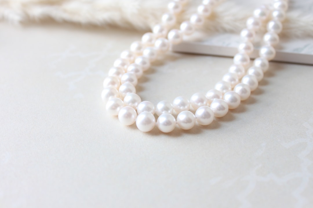 Close-up of a pearl necklace, the June birthstone jewelry for Gemini