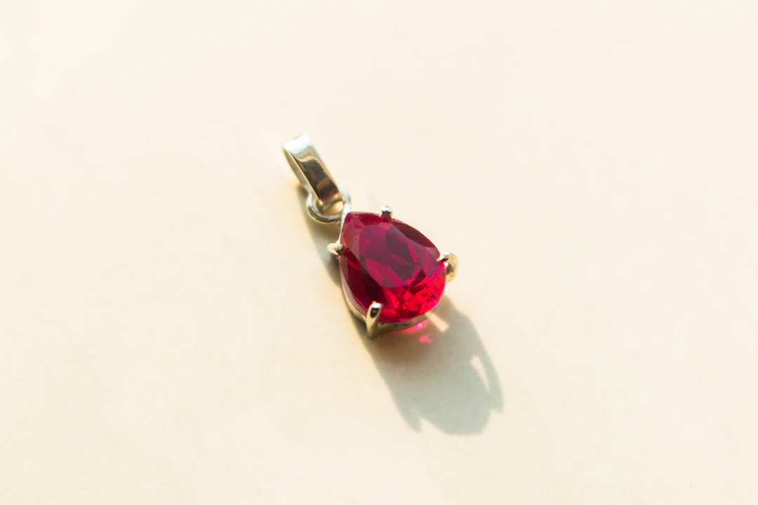 Deep red ruby gemstone — the fiery Mars-red stone for Aries women