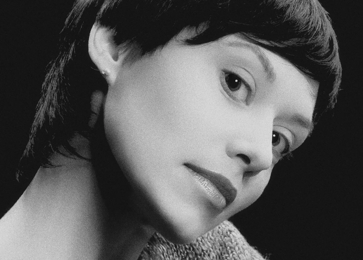 Woman with a short pixie haircut