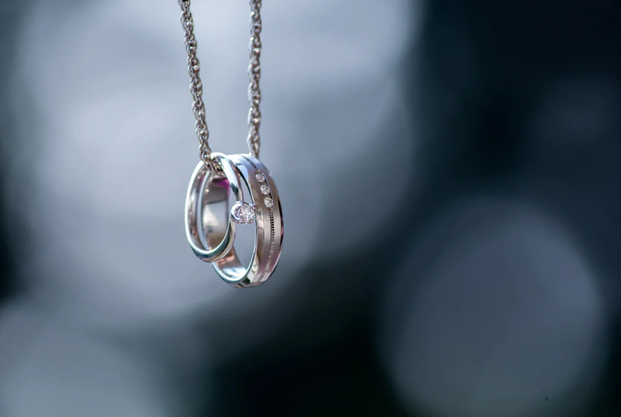 Sterling silver rings displayed together